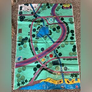 Polly Pocket Vintage 1993 Pollyville Play Mat by Mattel